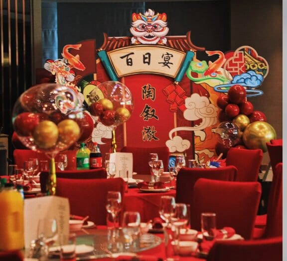百日宴抓周布置